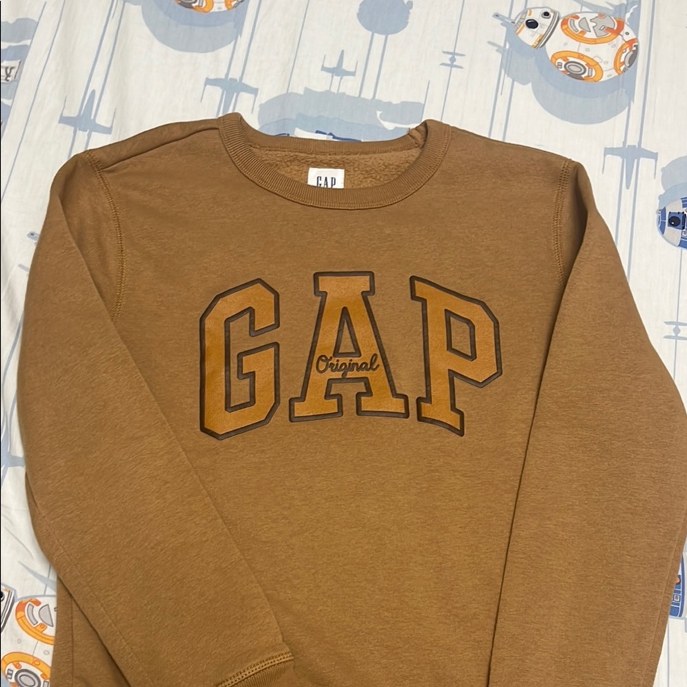 GAP KIDS Tan Logo Sweatshirt